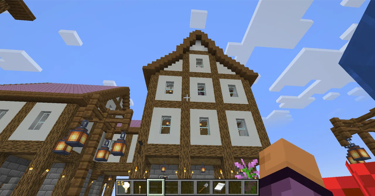 Bright Minecraft Block Minecraft (Village Hall & Library)|Moai