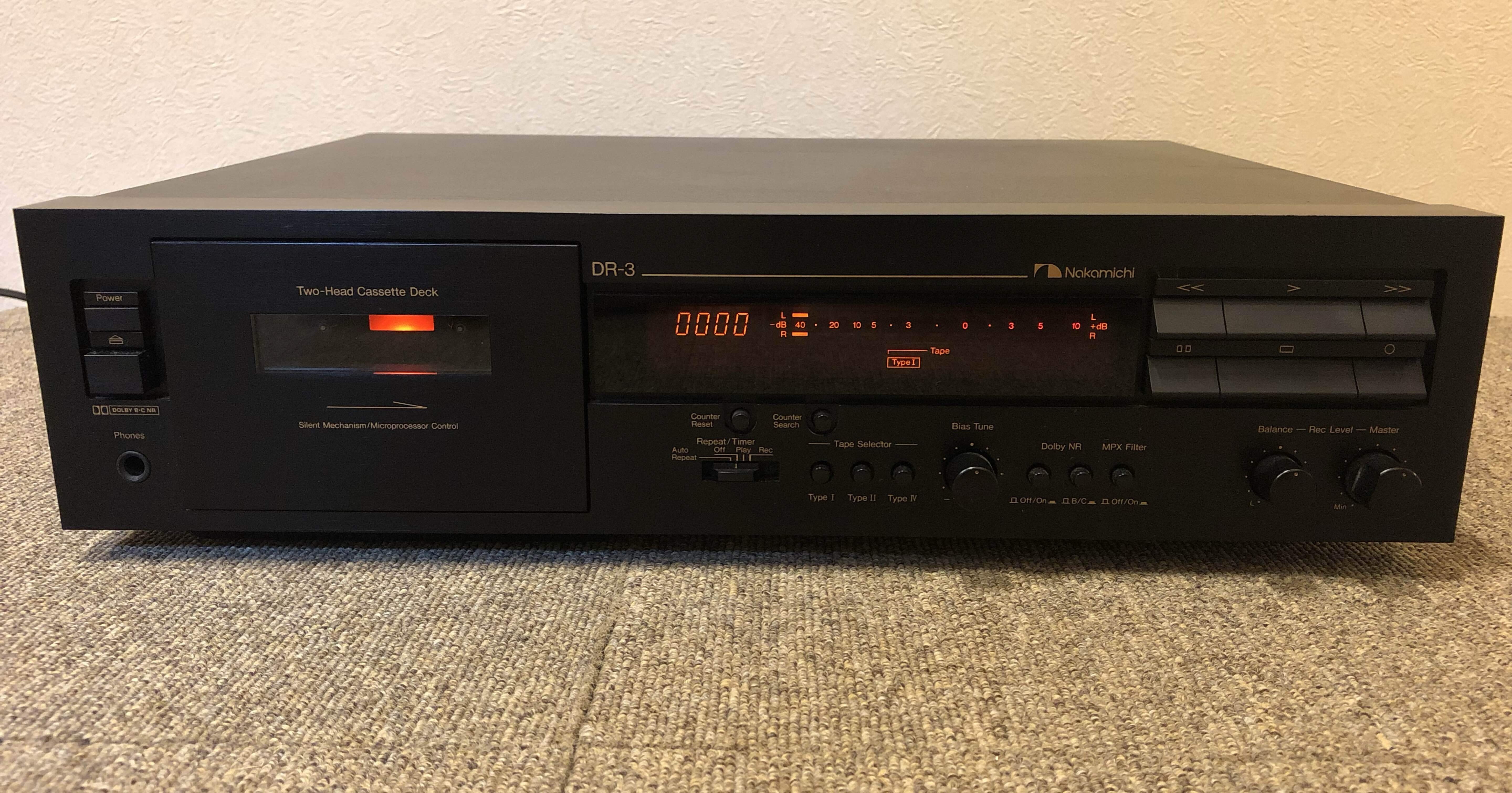 Nakamichi ナカミチ 3ヘッド カセットデッキ DR-1 動作品 Nakamichi DR-3 – Audiolife － Enjoy your audio life!!