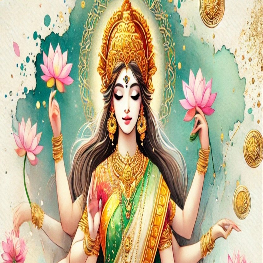 豊穣と富・繁栄幸運・愛・美・功徳の女神✨ラクシュミ｜吉祥天