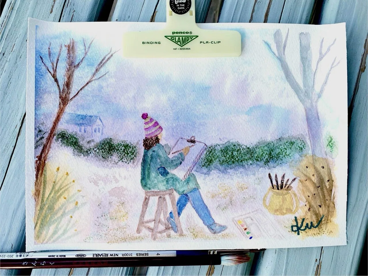 失敗した絵、どうする？リメイク、再活用してみた｜くろり｜お絵描き養生
