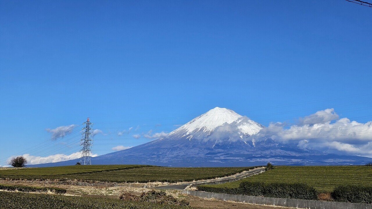 南西・西側から見た富士山｜2025年1月｜りい ~ first-penlife ~