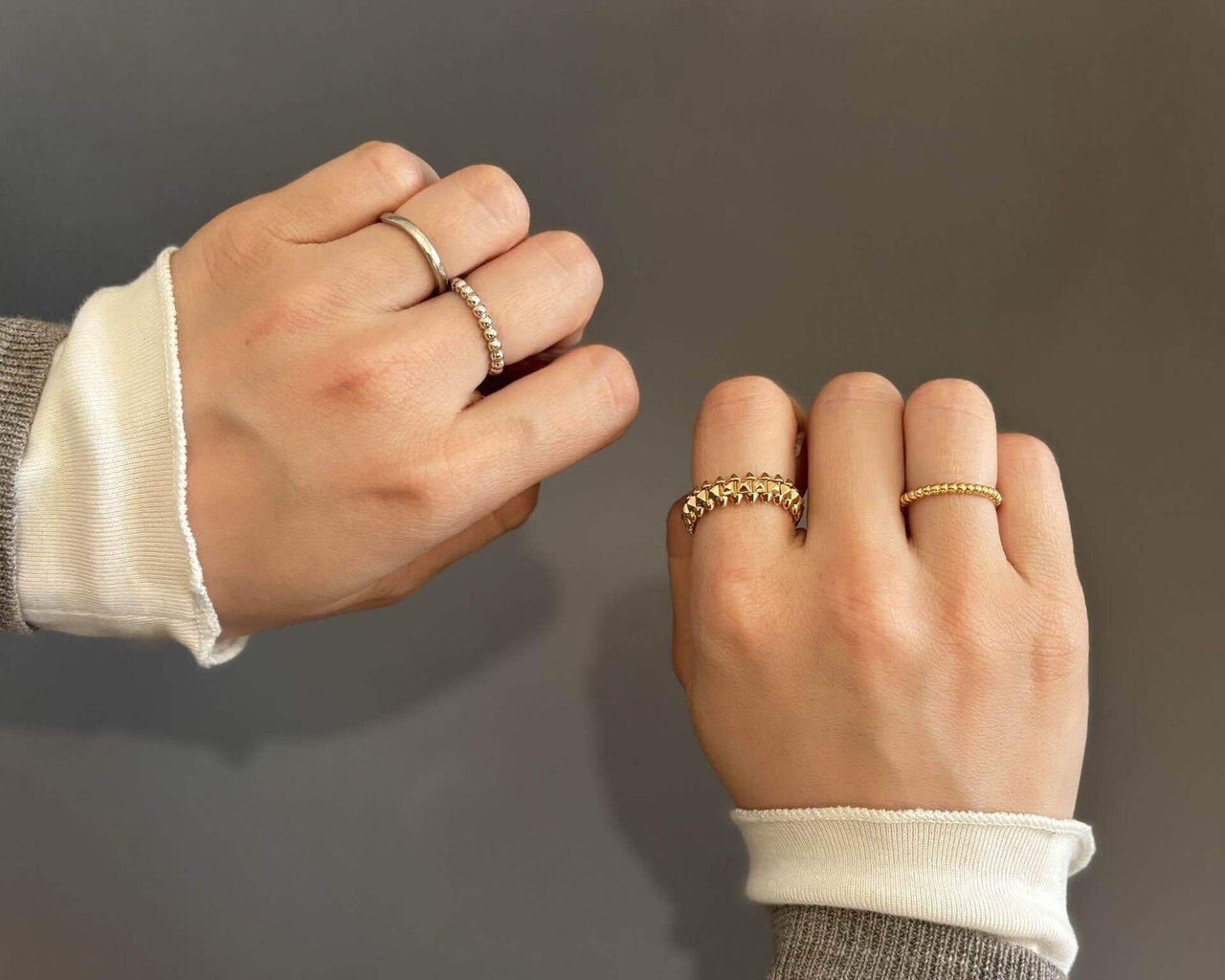 ヴァンクリーフ＆アーペル ペルレ リング ミディアム YG 新品