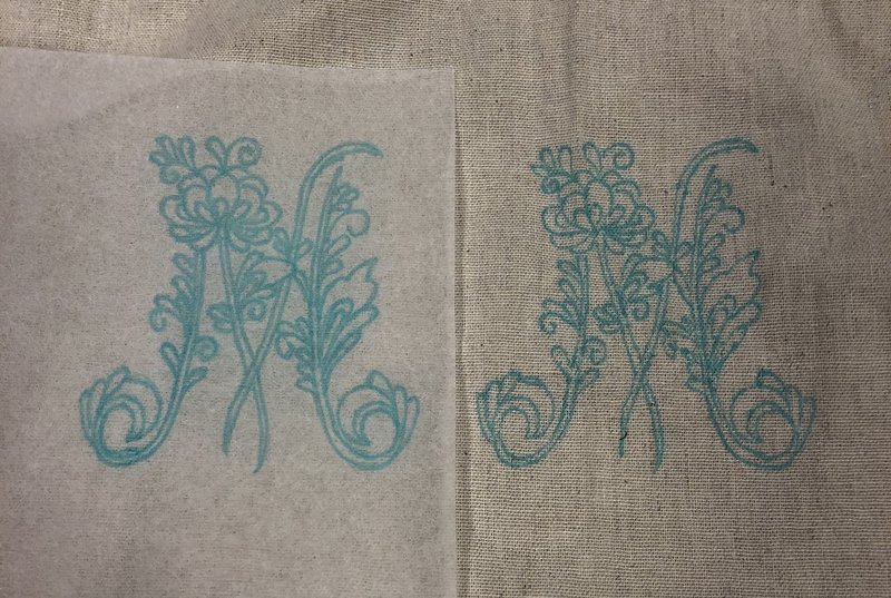 刺繍の図案写し 庭薺 Note