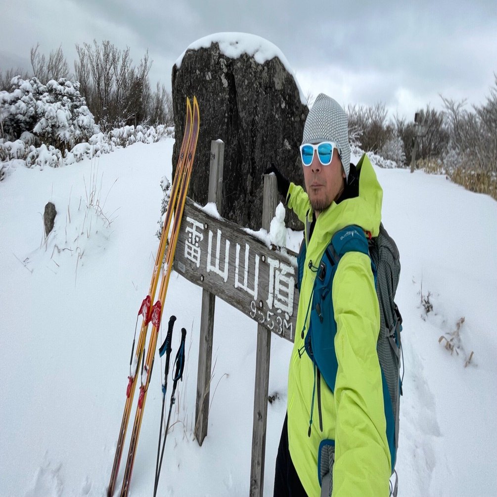 久々雪の雷山にスキーを持って♬｜ラリーグラス
