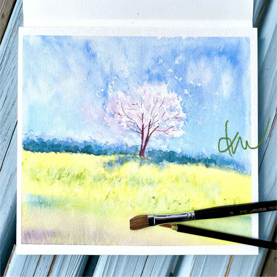 ネガティブペインティングできるかな？「1日でこんなに美しく描ける