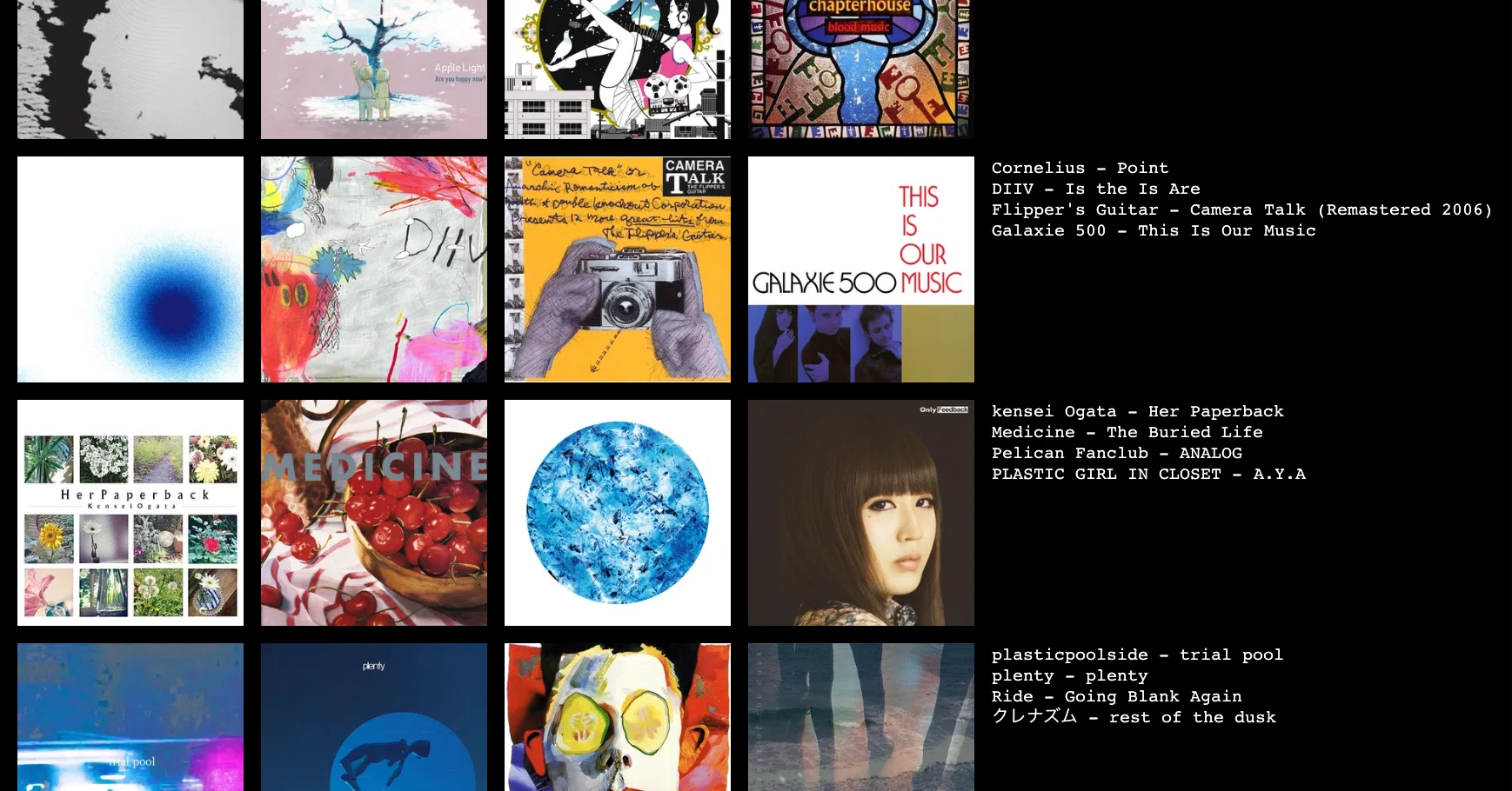 2025.01 Bought&Listened Albums｜アルトラベラー