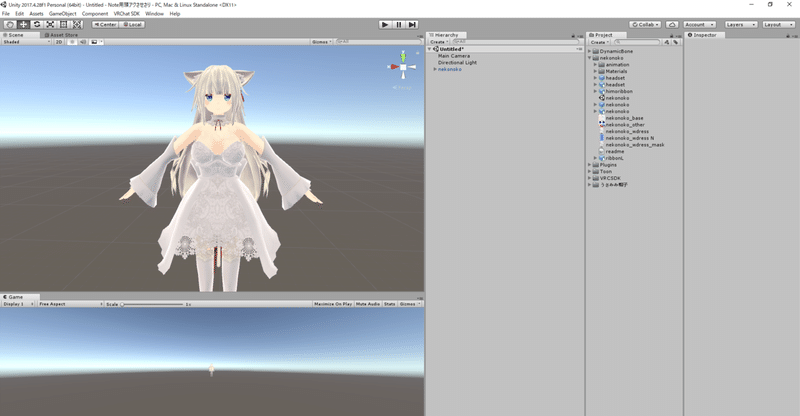 Unity 2017.4.28f1 Personal (64bit) - Untitled - Note用頭アクさせさり - PC, Mac &amp; Linux Standalone _DX11_ 2019_12_26 18_14_37