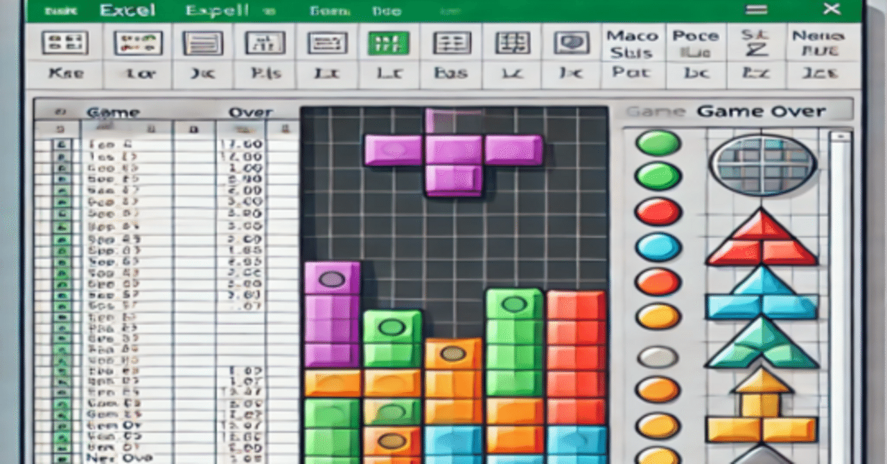 Excelを使ったゲームのつくり方！Excelで動くテトリス～コピペで使えるExcelマクロ～｜わい|コンサル