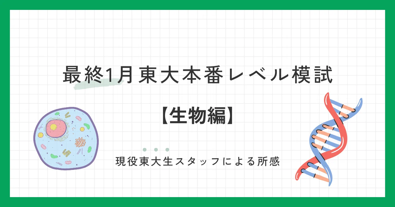2025年1月25日、26日実施 最終1月東大本番レベル模試 スタッフによる