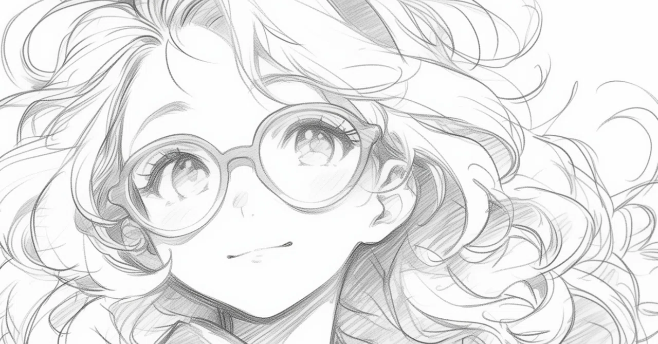 未来的な女性キャラクター 鉛筆画 プロンプト付き】AIイラストの表現力、半端ないって！【鉛筆画編】｜黒