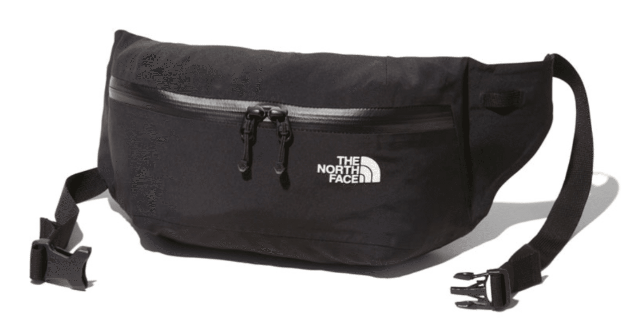 スノボ用のウエストバッグは防水素材のTHE NORTH FACE ウエストバッグ