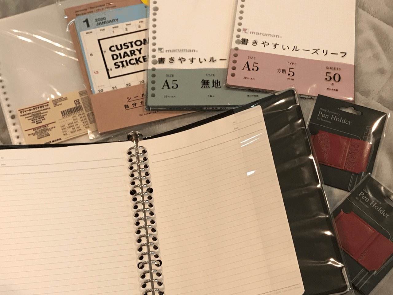 ノートをa5サイズに変更し システム手帳 風に自作したら すごい使いやすかった まーさん Note