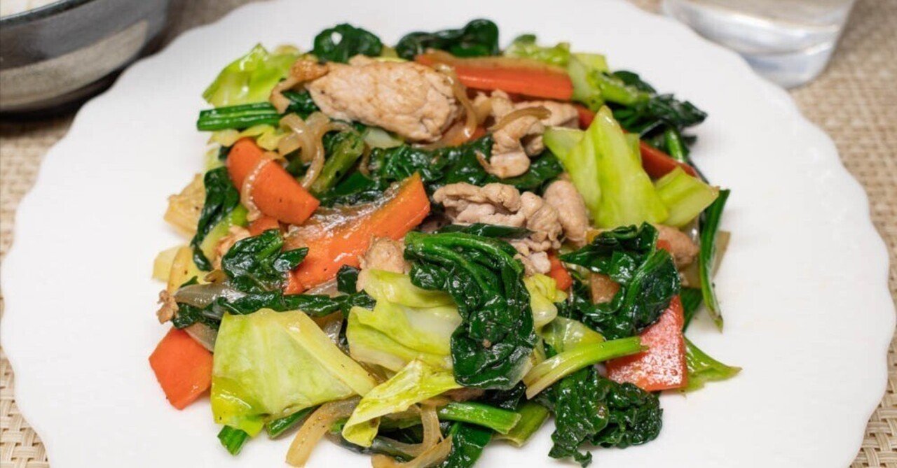 ちぢみほうれん草の肉野菜炒め｜movinow