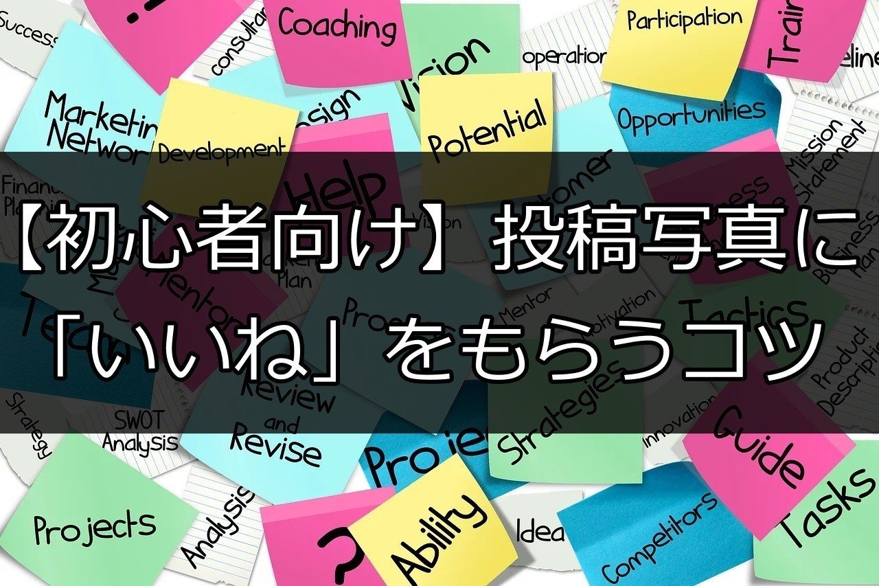 初心者向け 投稿写真に いいね をもらうコツ Snsマニア Note 初心者向け 投稿写真に いいね をもらうコツ Snsマニア Note