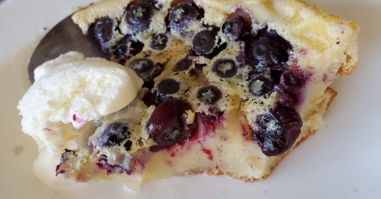 ブルーベリーのクラフティ Clafoutis とりんち Trinitynyc Note