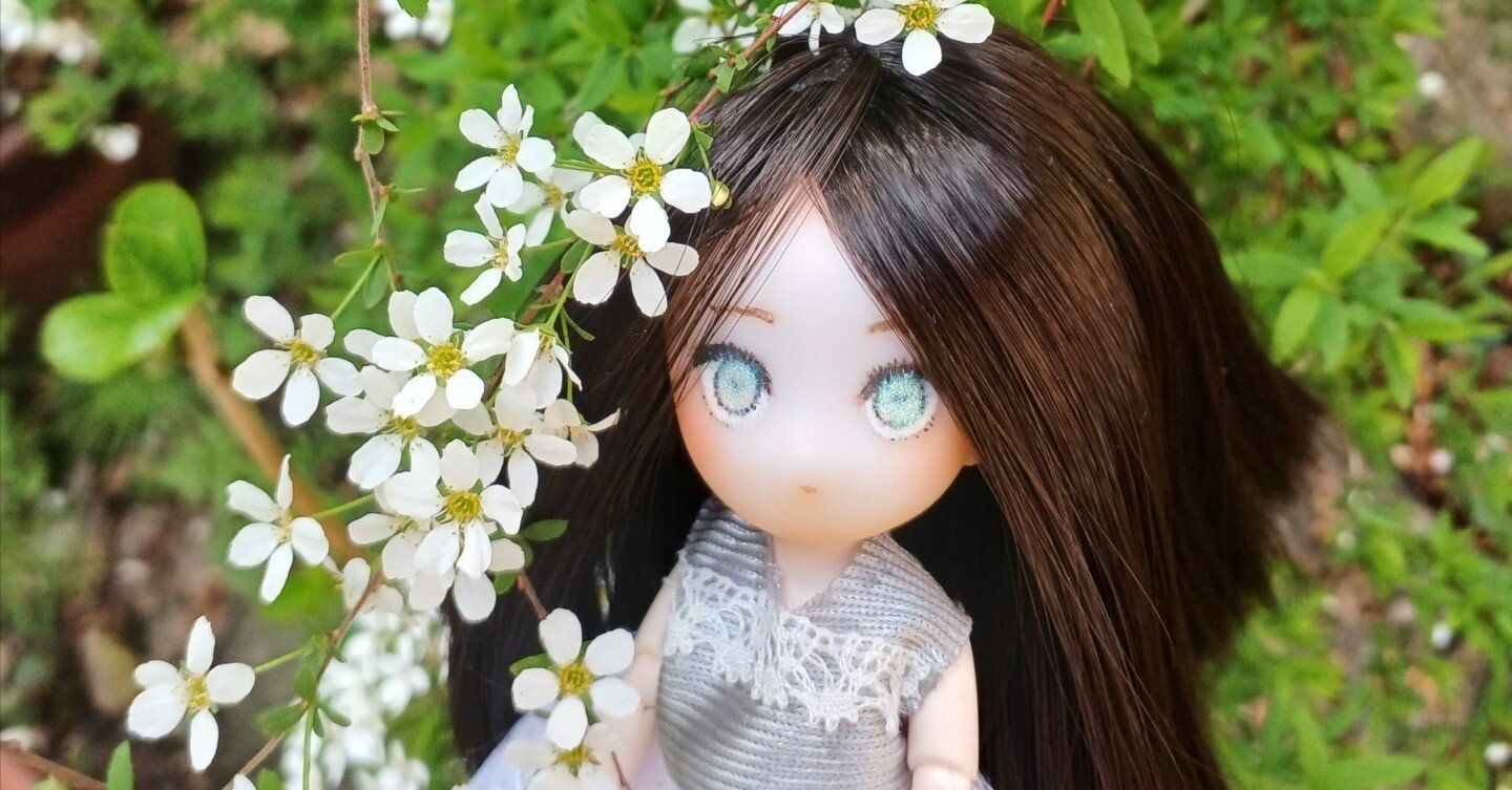 ❊ドールを作った(セリアドール編／①準備と顔)｜かしこ（hutame_2222）