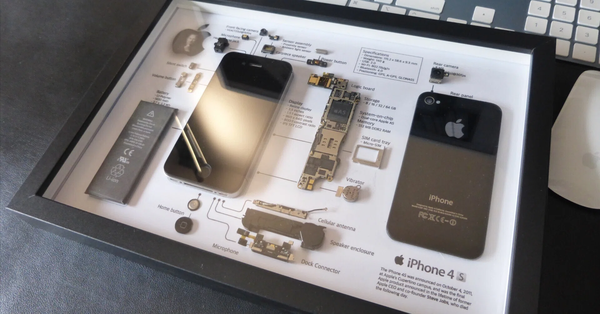 iPhone 4S 分解アートの製作|tr-kiyo iPhone 4S 分解アートの製作|tr-kiyo