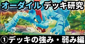 オーダイル研究②】相手に応じたプランを選ぼう！ 基本的な回し