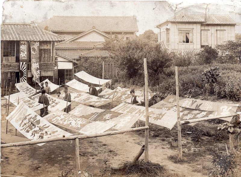 昭和初期の亀﨑染工