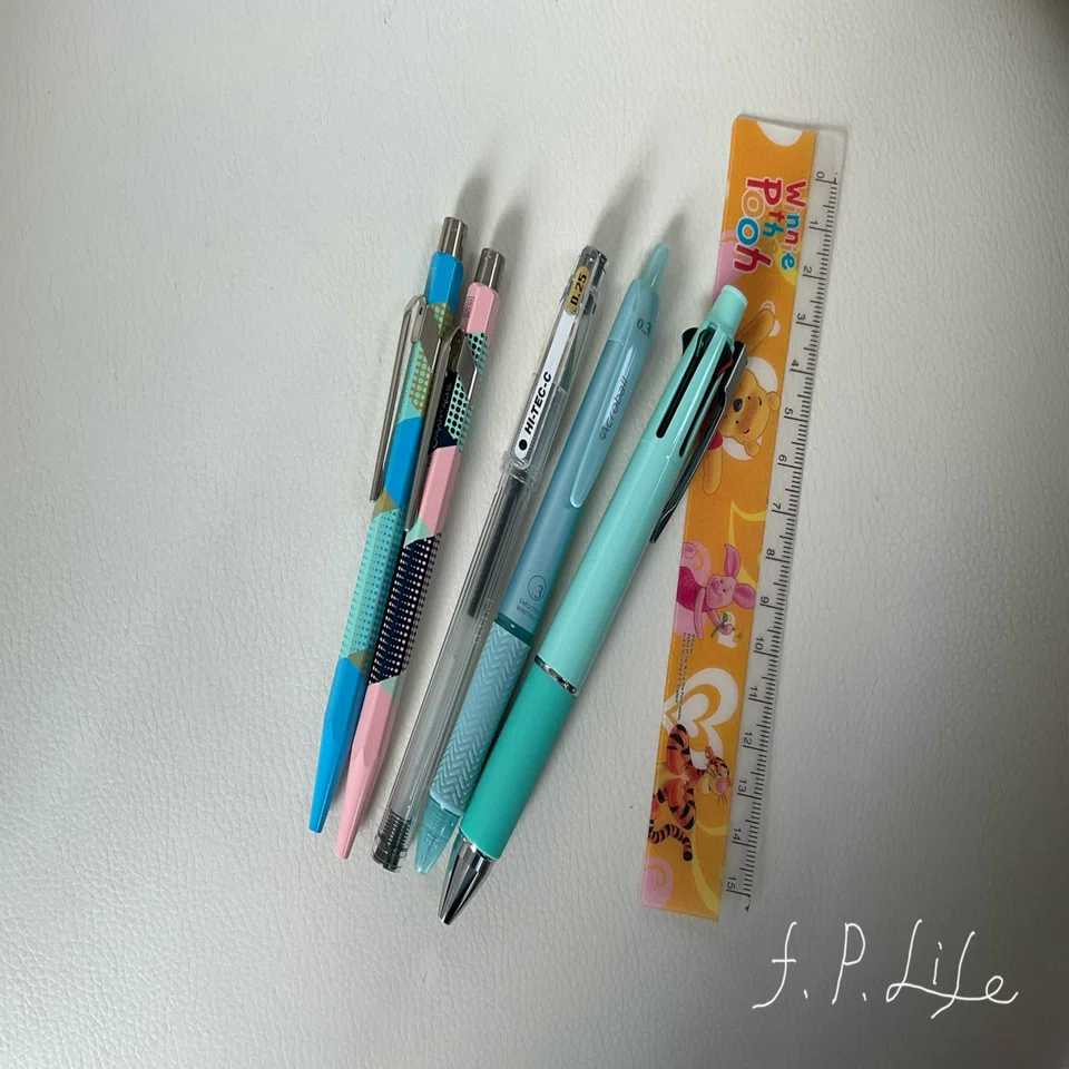 私の筆箱紹介 ほぼ水色系限定品編 2025年2月｜りい ~ first-penlife ~