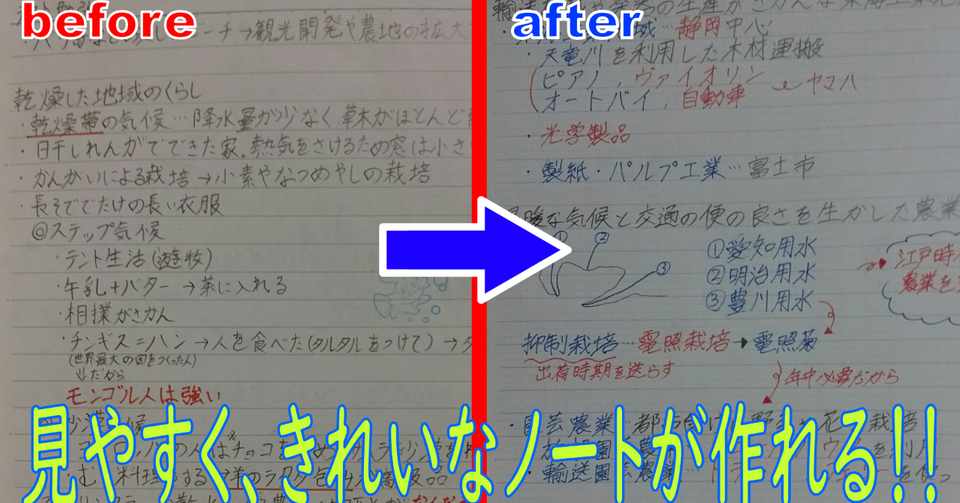 学生必見 誰でもできる 見やすいノートの作り方 ポチャ Note