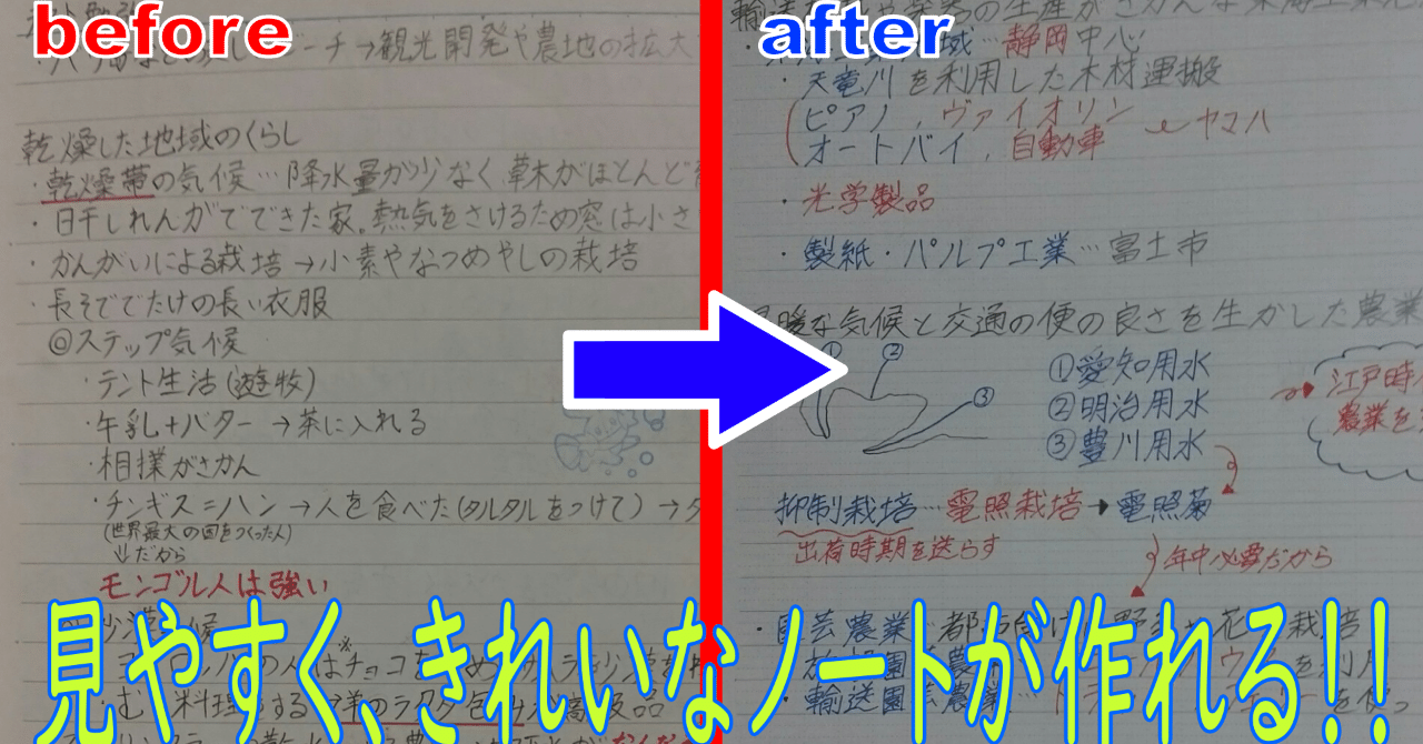 学生必見 誰でもできる 見やすいノートの作り方 ポチャ 現役男子高校生の日記 Note