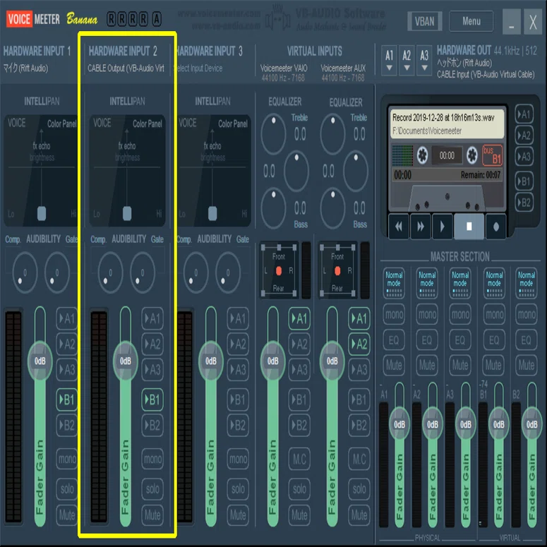 Virtual Audio Cable を導入して、マイク音声とBGMの同期ズレを微調整