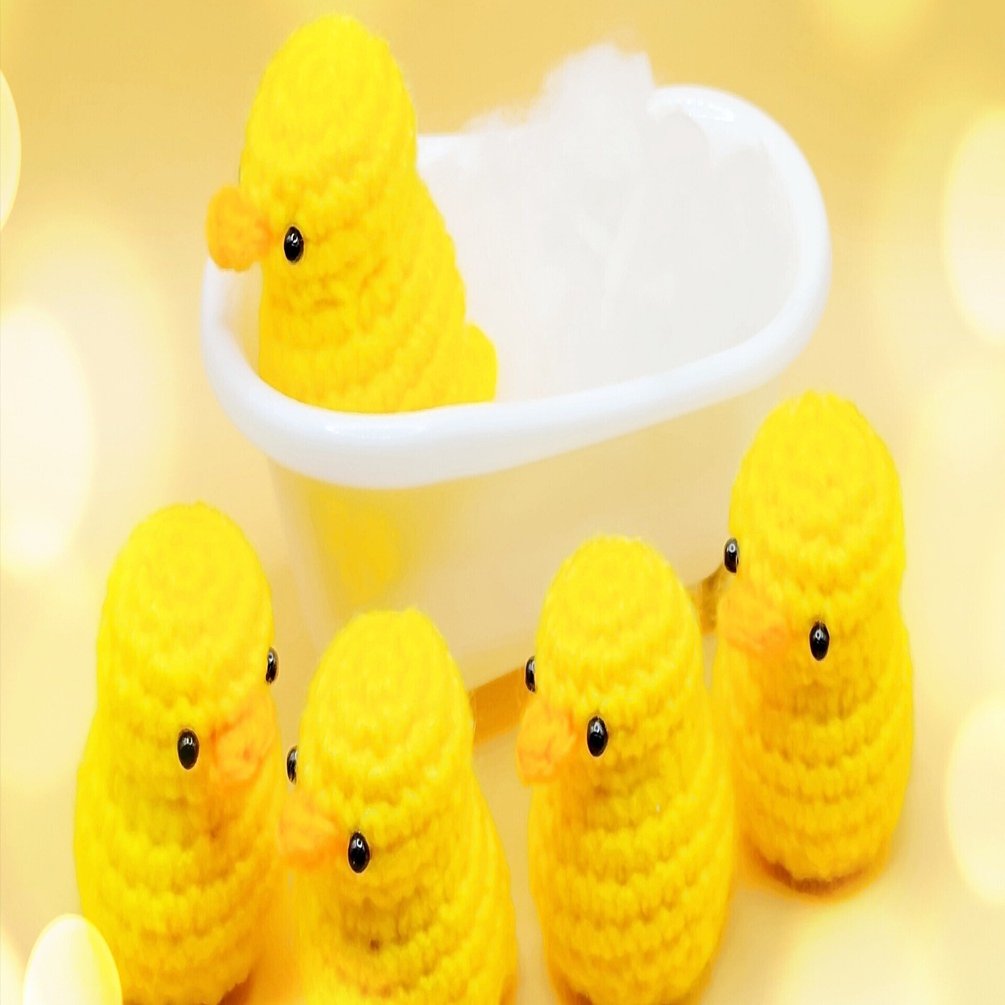 編み物】かわいいあひるのあみぐるみ｜Min