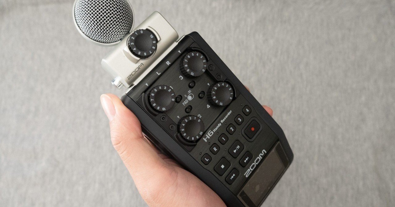 Zoom H6 マルチトラックレコーダー + リモコン 多チャンネル録音