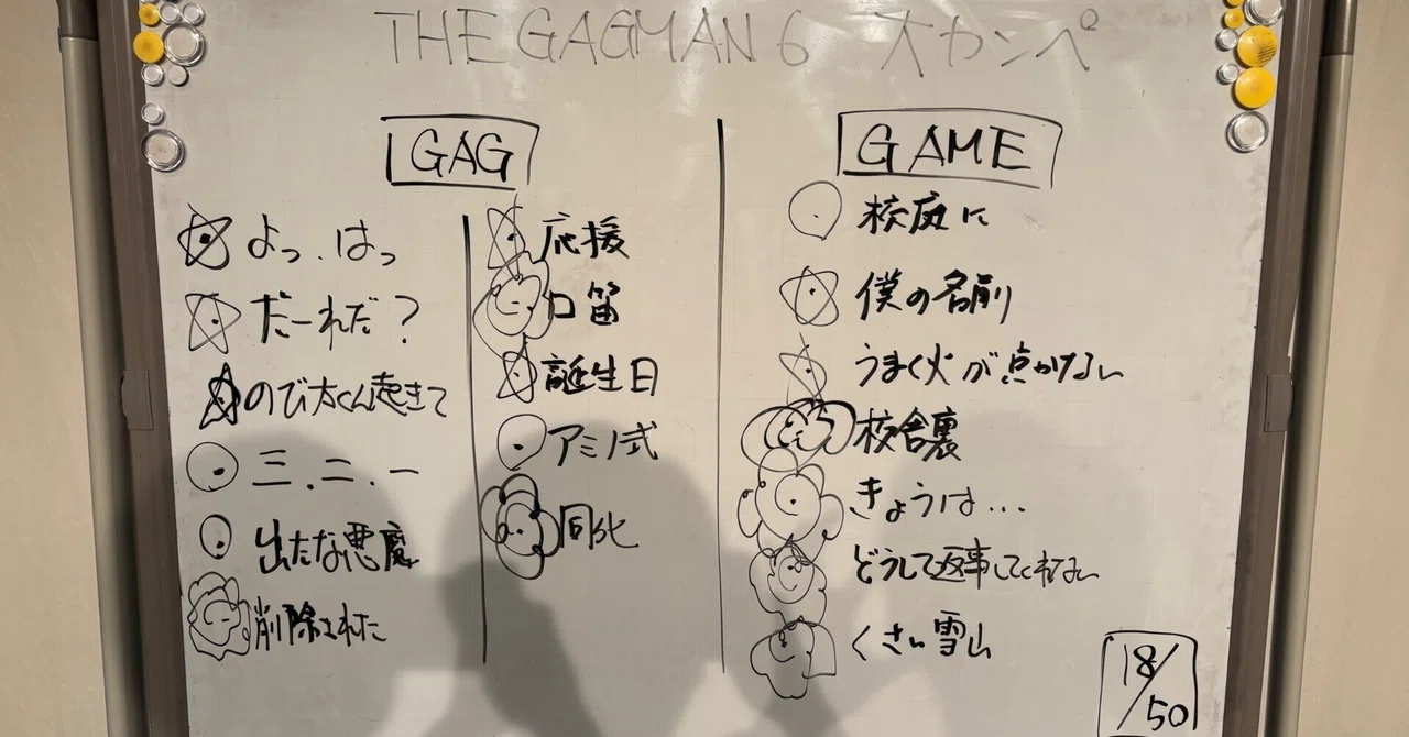 ある日記「THE GAGMAN 6の反芻」2025年2月5日｜新書といっしょ
