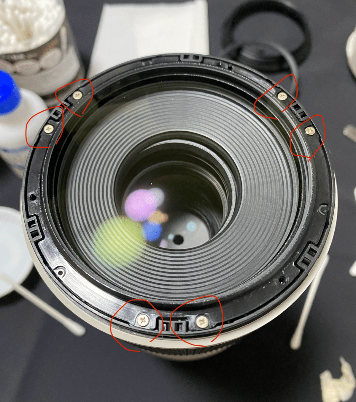 canon レンズ　RF100 500 箱付き　前玉傷、躯体ヒビ canon レンズ RF100 500 箱付き 前玉傷、躯体ヒビ - メルカリ