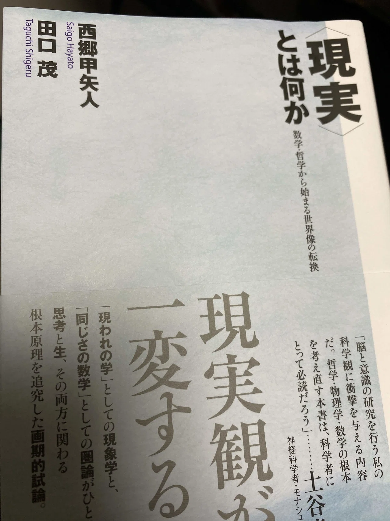 西郷甲矢人氏と田口茂氏による 現実 とは何か 非規準的選択という項の区切り出しと 自然変換という置き換え このプロセスは 異なるが 同じ を生じる 意味作用と同じであり レヴィ ストロースの神話論理と Way Finding Note