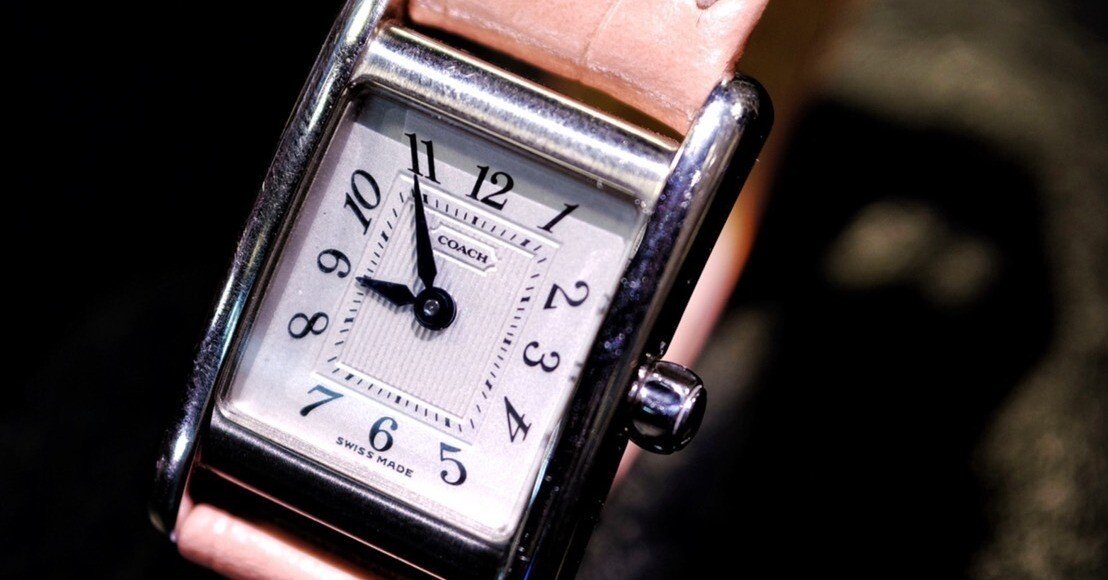 アンティーク調電池時計 稼働品/電池交換 1985年製 SEIKO NOUVEAU Tank