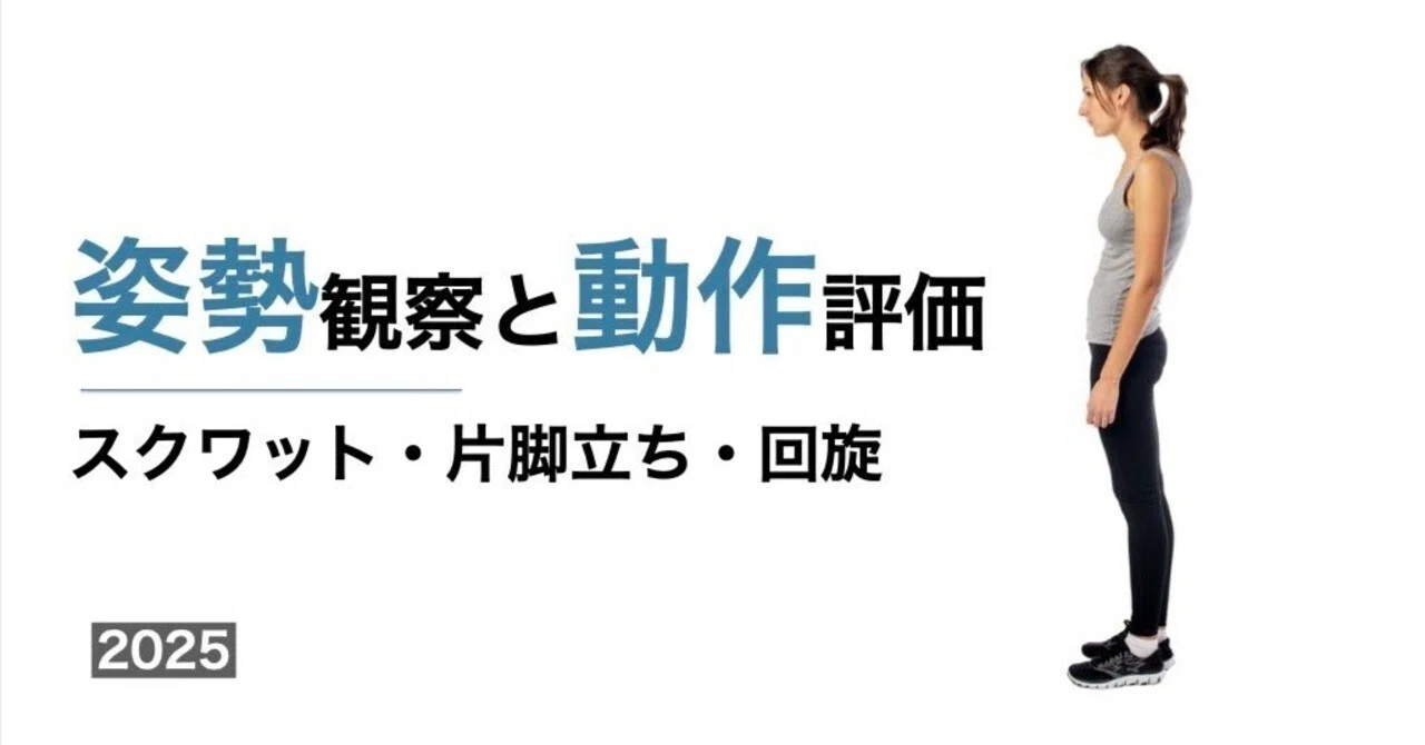 姿勢観察と動作評価｜平 純一朗｜理学療法士×アスレティックトレーナーnote