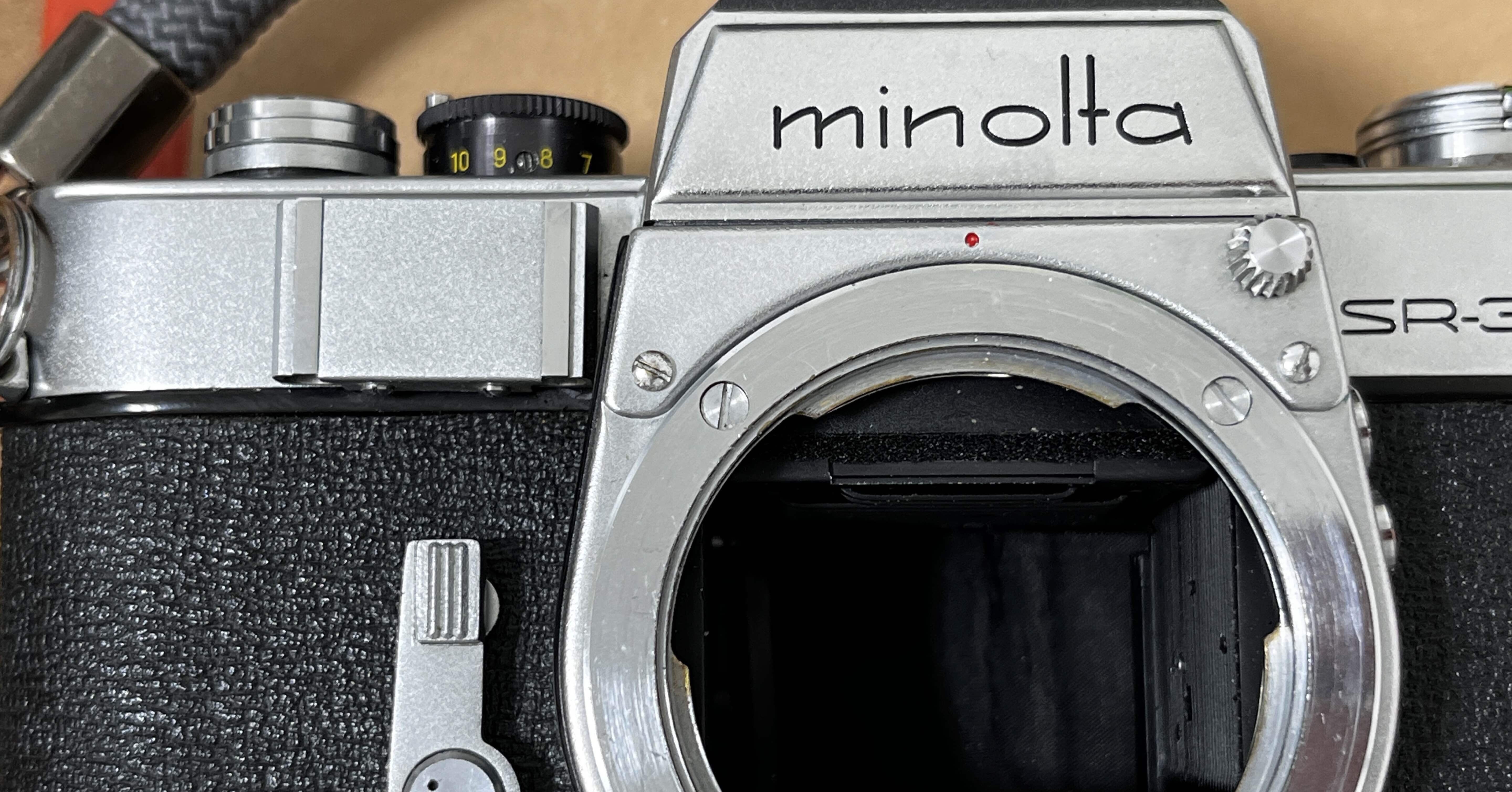 希少 minolta ミノルタ SR-3 ヴィンテージ フィルムカメラ レンズ付 希少 minolta ミノルタ SR-3 ヴィンテージ フィルムカメラ レンズ付