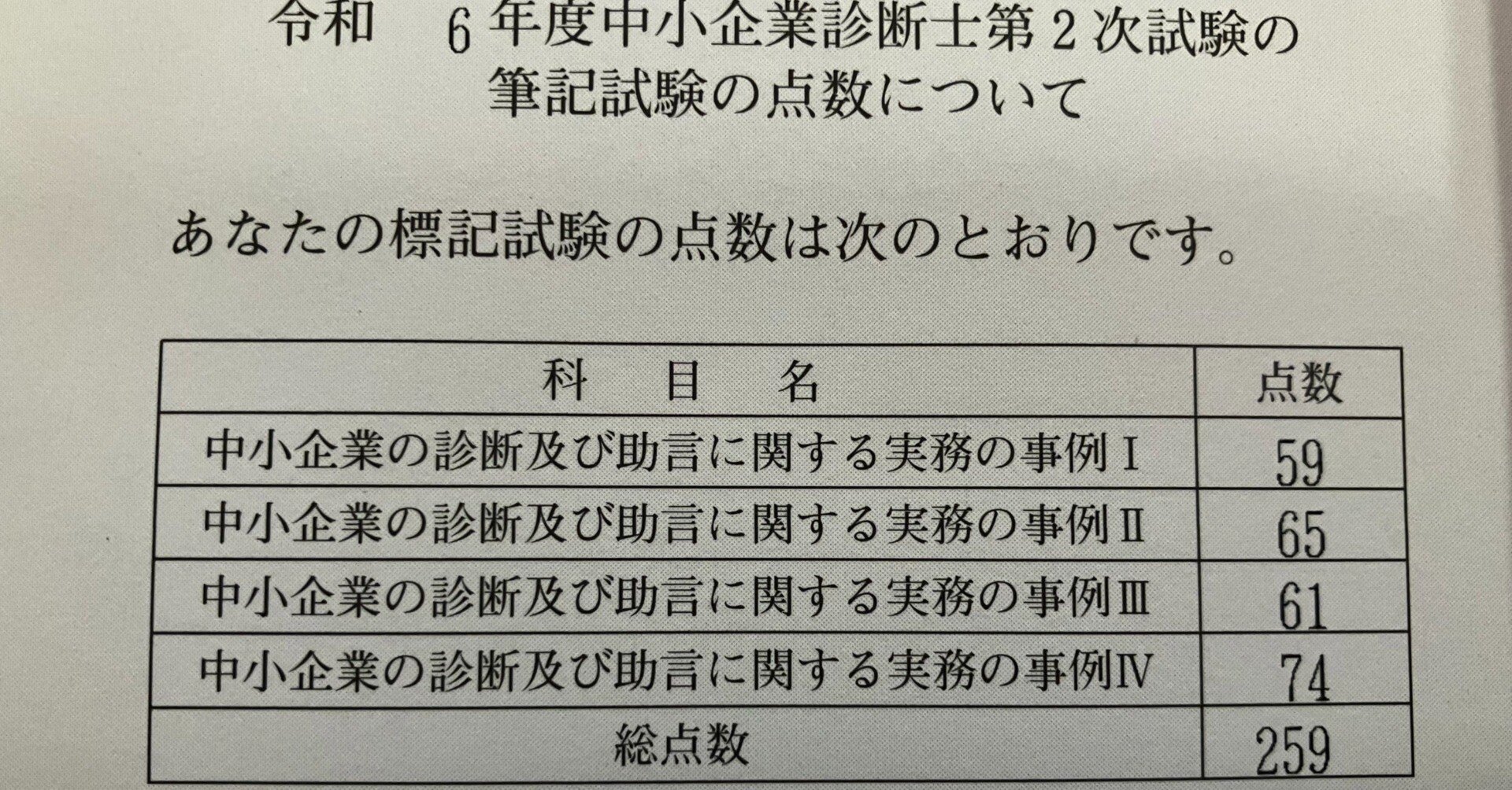 令和6年(2024年)度中小企業診断士2次試験の解答