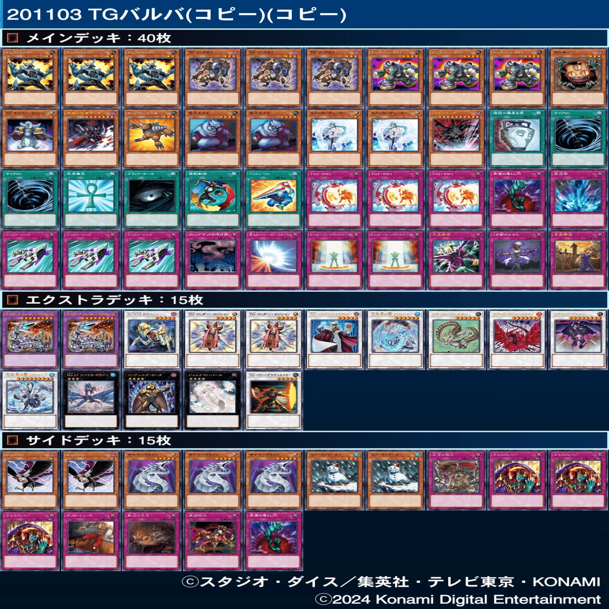 TG6ガジェについて 寒波亭ベスト4｜おおかみ(1103環境遊戯王)