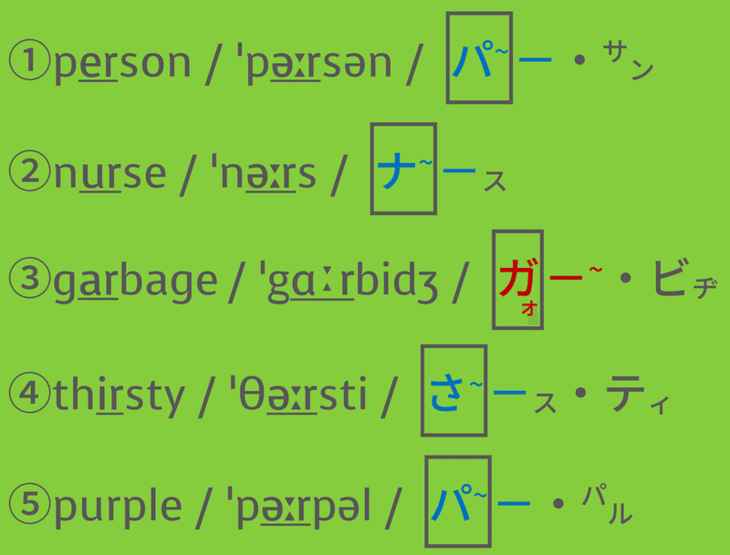カタカナ母音で見る 試験対策 発音問題４ Taka Note