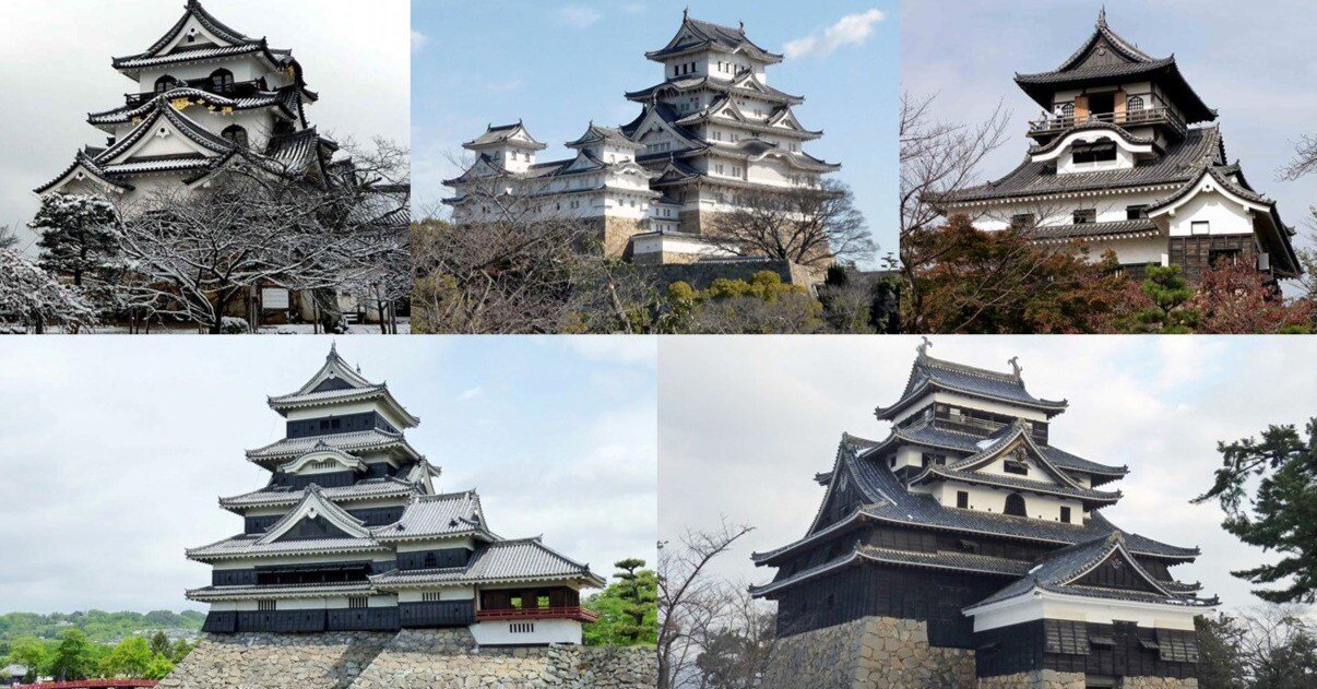 日本の名城 (国宝5城＋オススメ7城)… 写真めぐり Japanese splendid