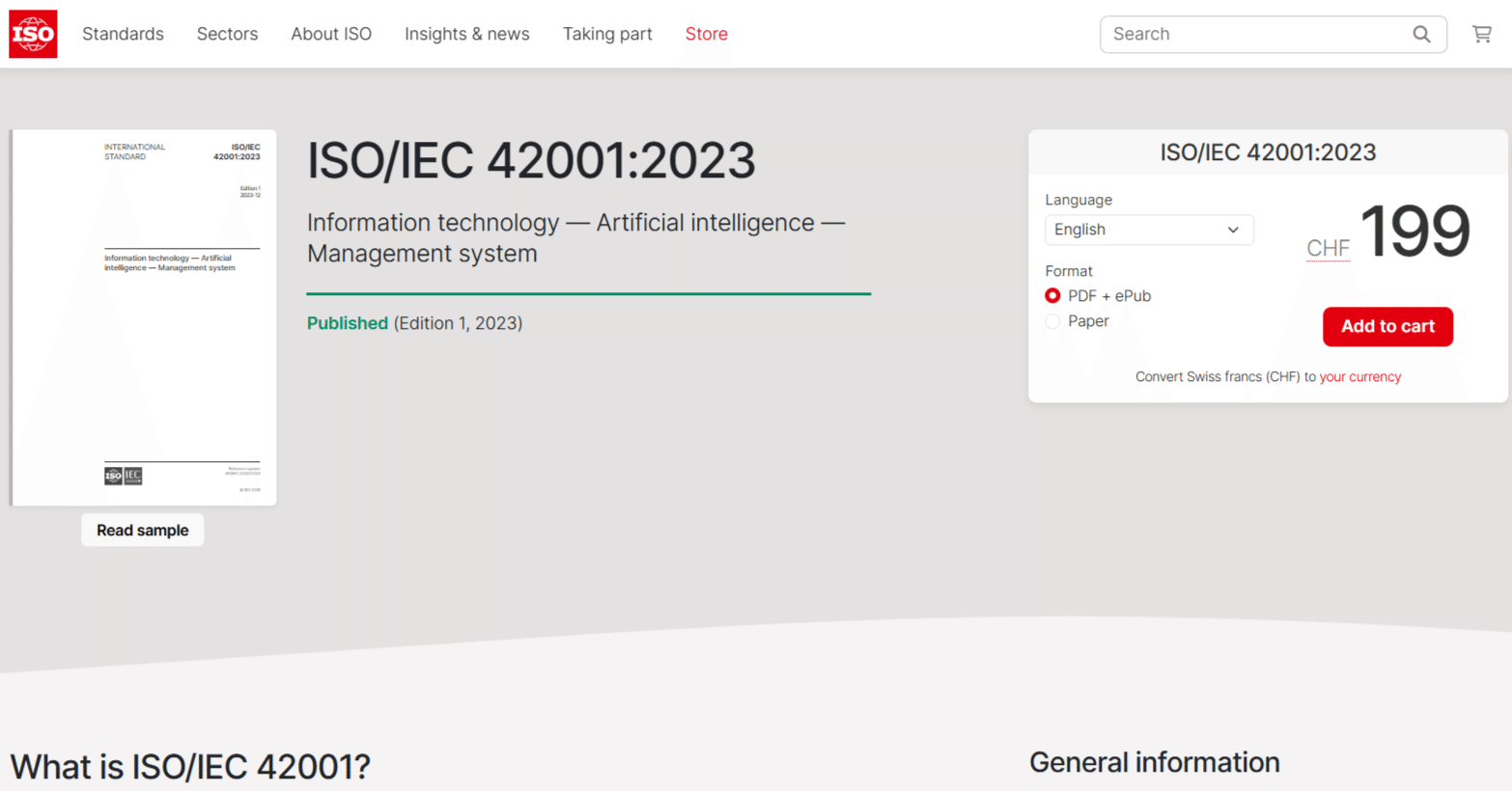 AIマネジメントシステムの国際規格 ISO/IEC 42001:2023 について調べ