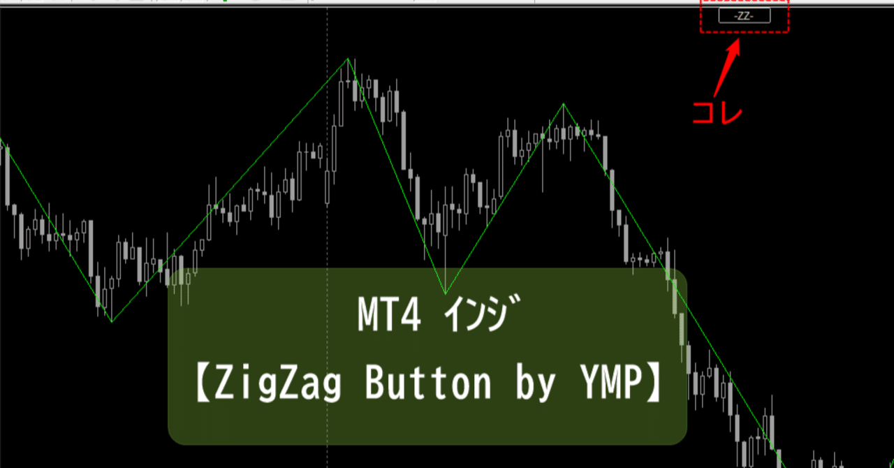 MT4ｲﾝｼﾞ【ZigZag Button by YMP】｜YMP