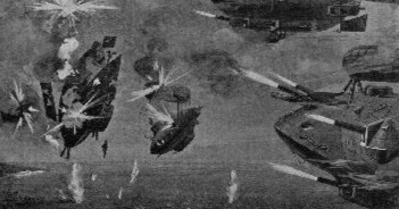 ドイツ帝国時代の幻の未来戦記『ベルリン-バグダッド：飛行船