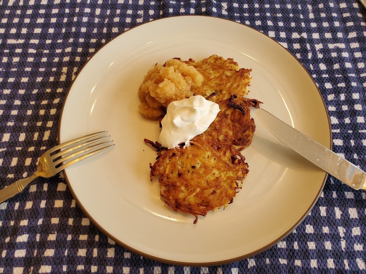 ポテト パンケーキ Latkes とりんち Trinitynyc Note