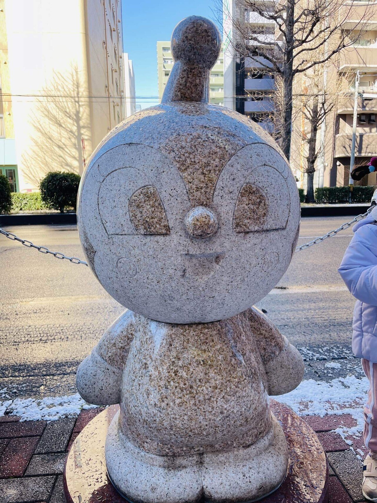 仙台アンパンマンミュージアムまでのかわいい石像の記録｜そういちろう