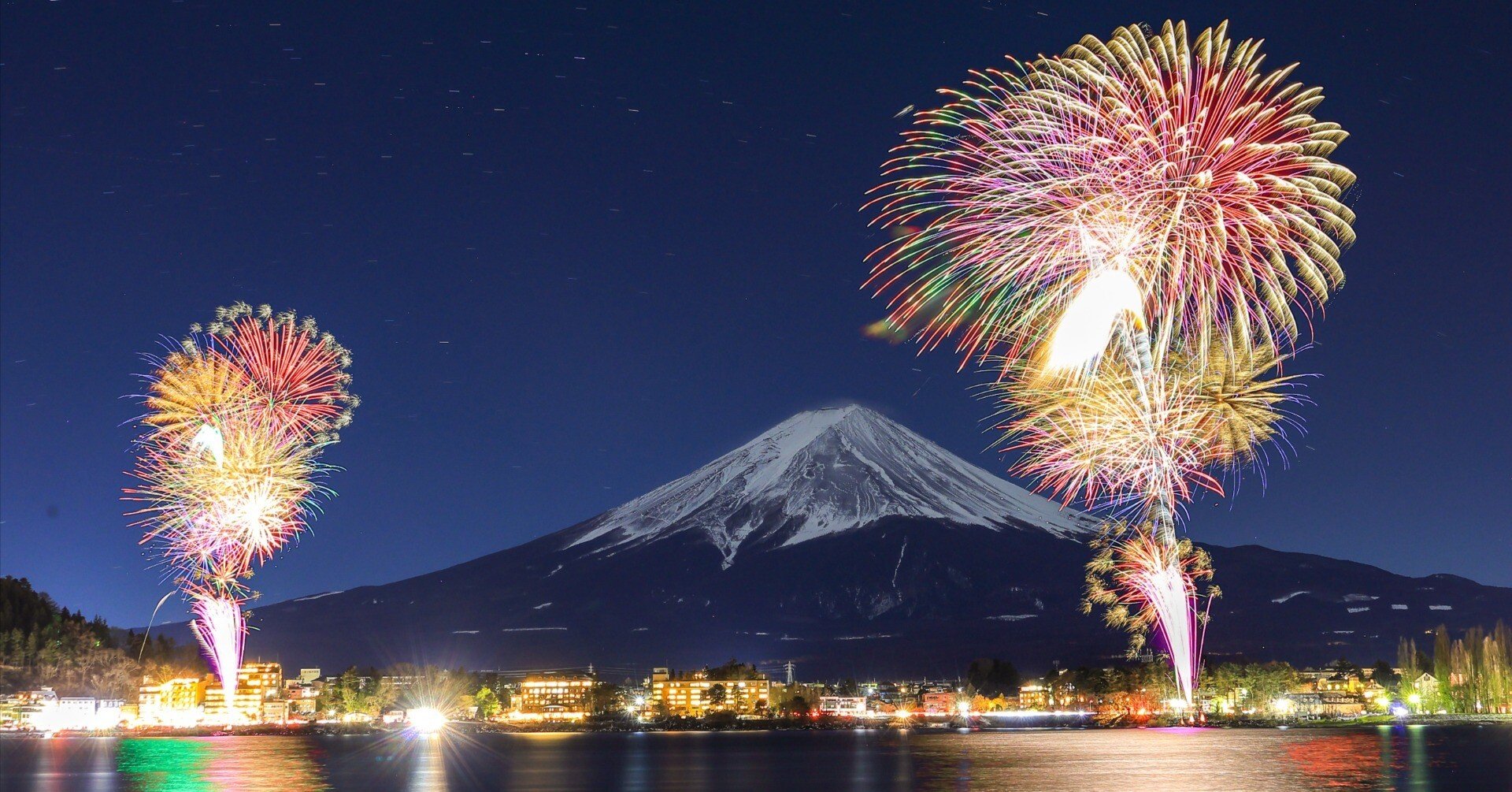 河口湖冬花火｜Toru Shiratori