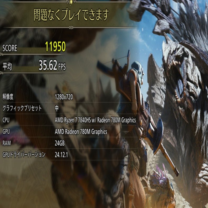 ミニPC(Nucbox K6)でのモンハンワイルズベンチマークと動作検証｜Dia