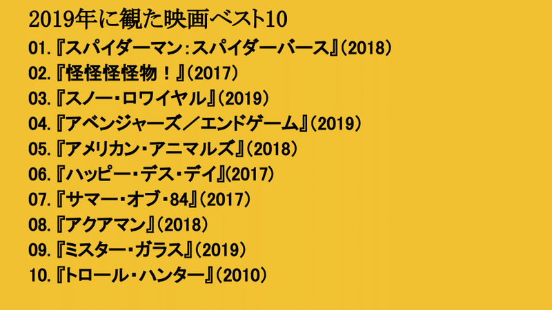 お望月さんの2018年に 観た映画ベスト10 (2)