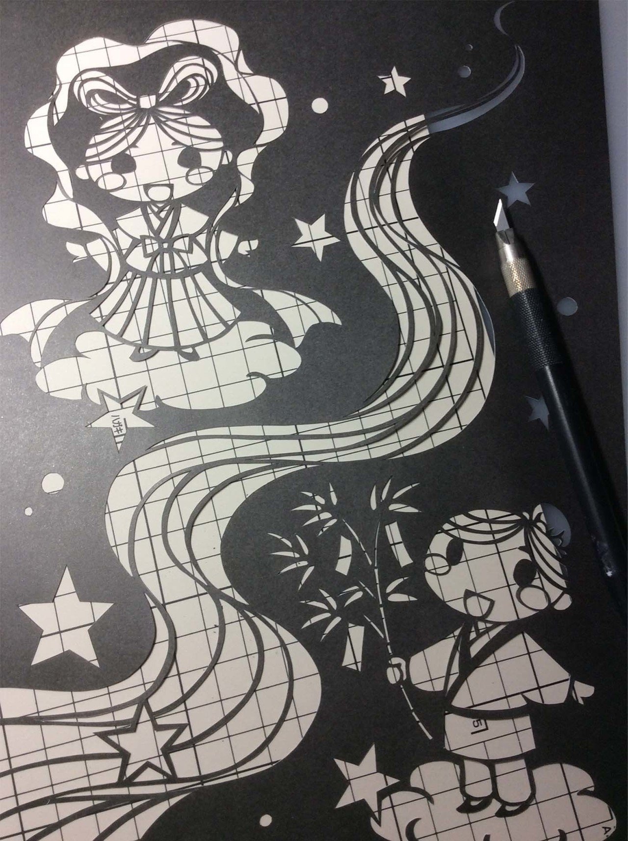 今月の教材 ６月 切り絵 ねぎ Note
