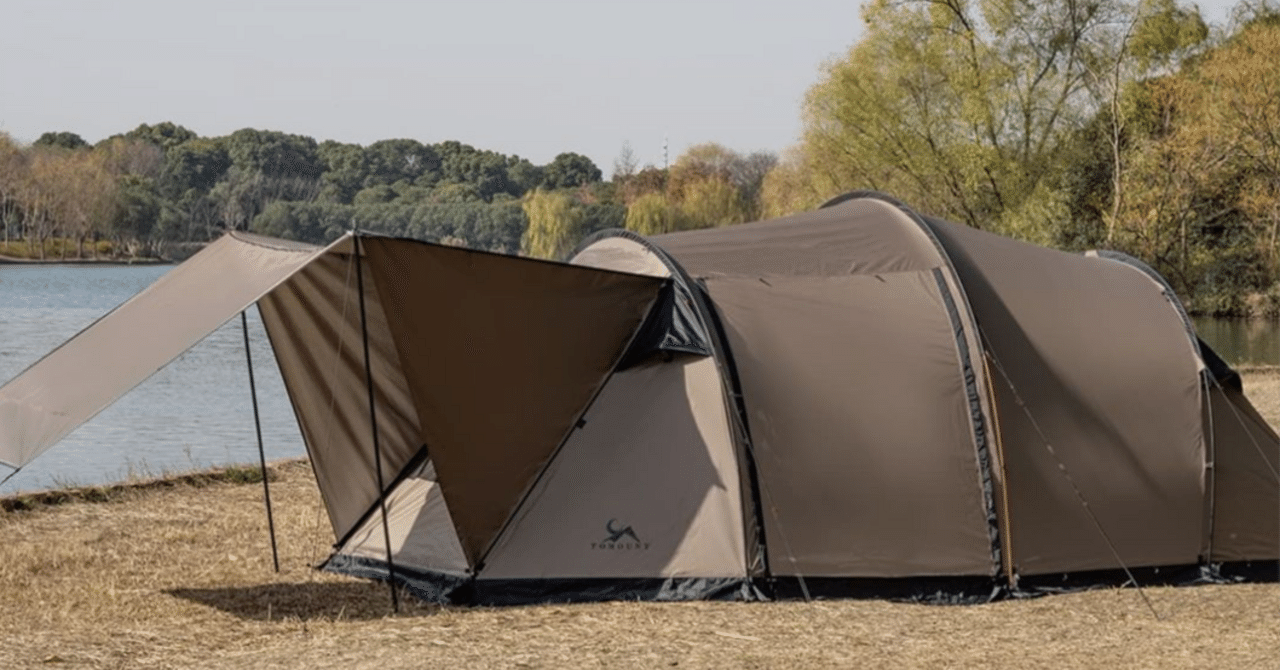 TOMOUNT ソロテント トンネルテント 新しいキャンプ道具とソロキャンプ△TOMOUNTトンネルテント