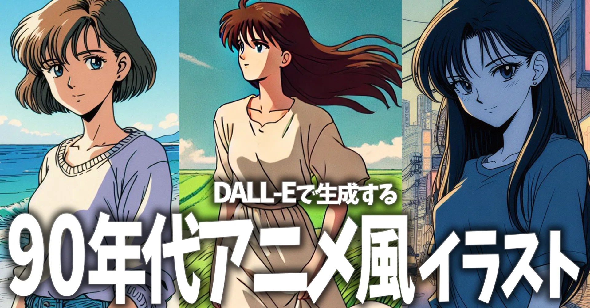 初心者でも簡単！画像生成AI「DALL-E」で90年代アニメ風のイラストを